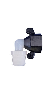 SHURflo 244-3366 - Adapter 90° mit Überwurfmutter 1/2" NPT-Male - 1/2" NPT-Female