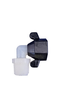 SHURflo 244-3366 - Adapter 90° mit Überwurfmutter 1/2" NPT-Male - 1/2" NPT-Female